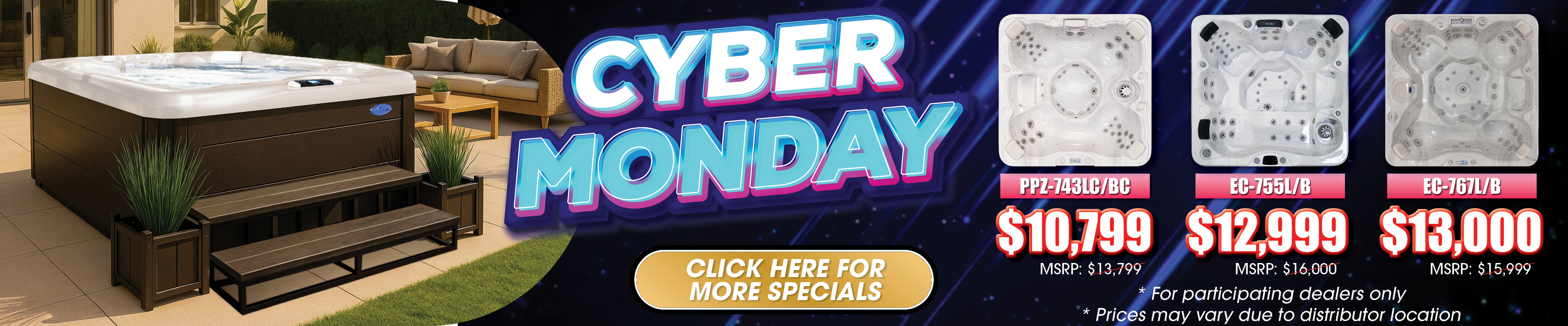 Calspas hot tub being used in a family setting - Clearwater