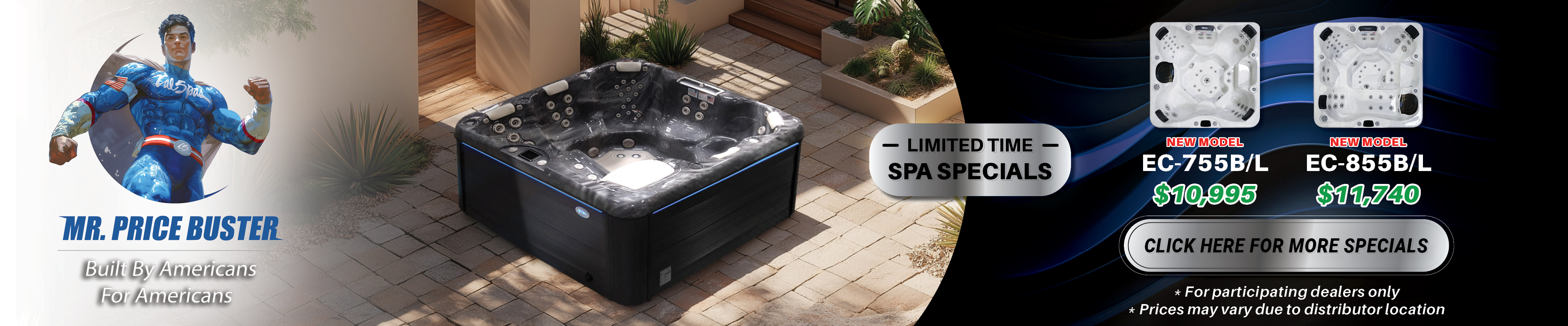 Calspas hot tub being used in a family setting - Clearwater